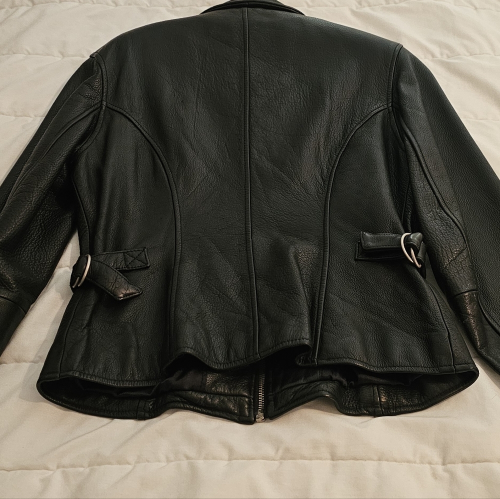 Wilson real leather moto jacket small - Picture 6 of 8